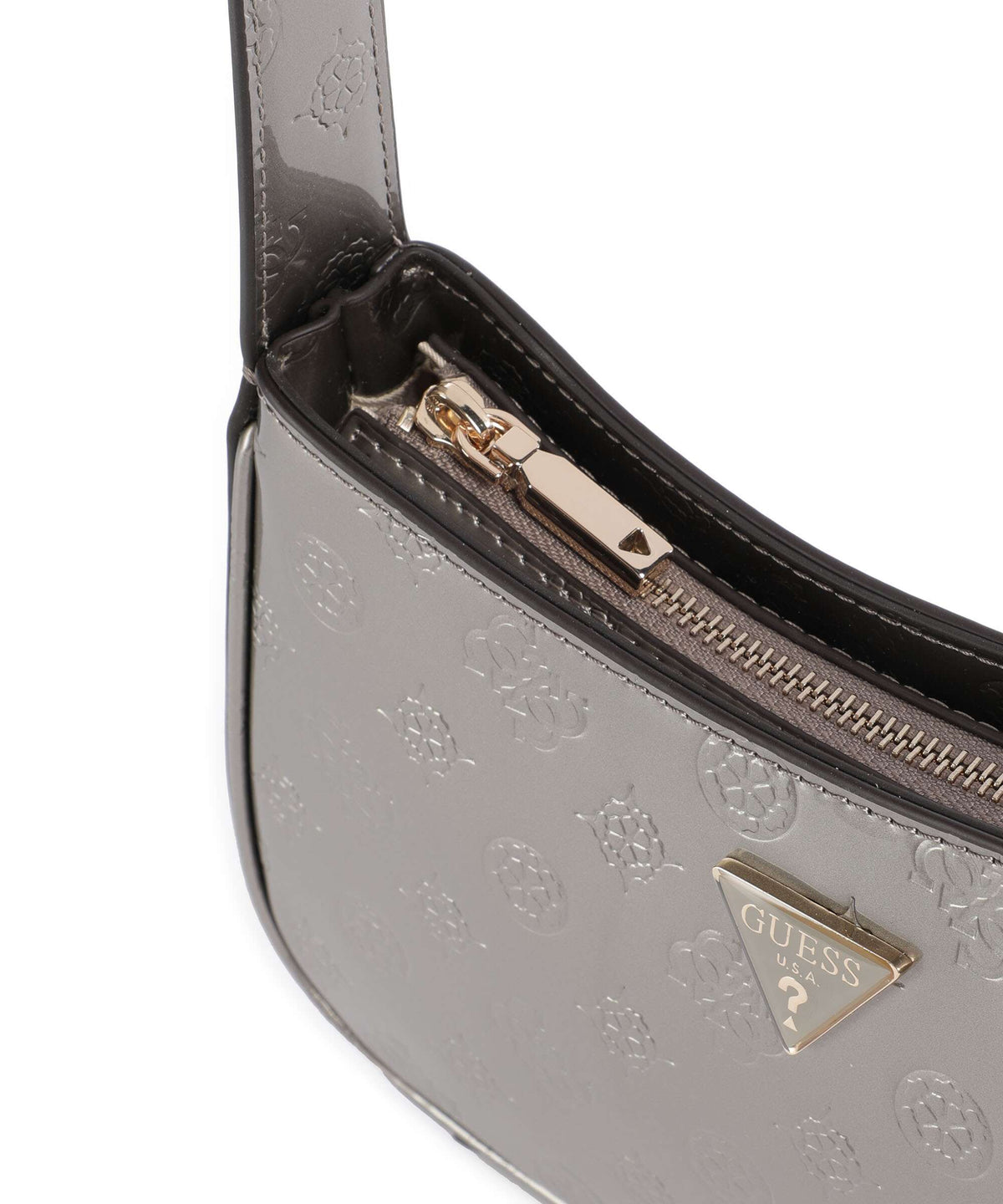 Guess Arnela Shoulder bag pewter logo