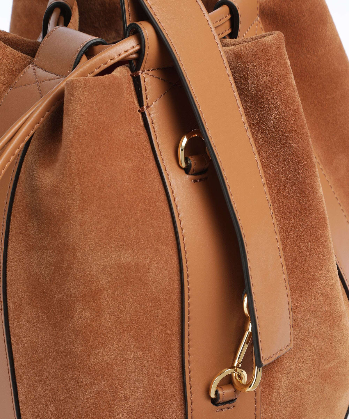 Lancel Elles M Bucket bag camel