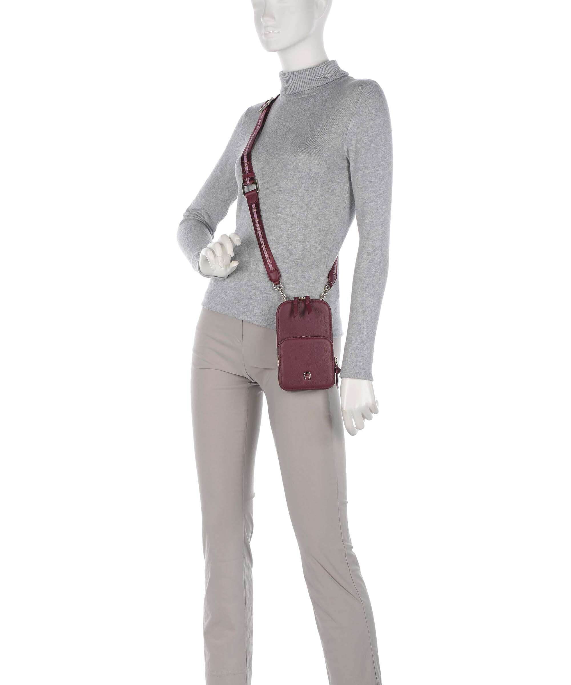Aigner Zita Phone bag burgundy