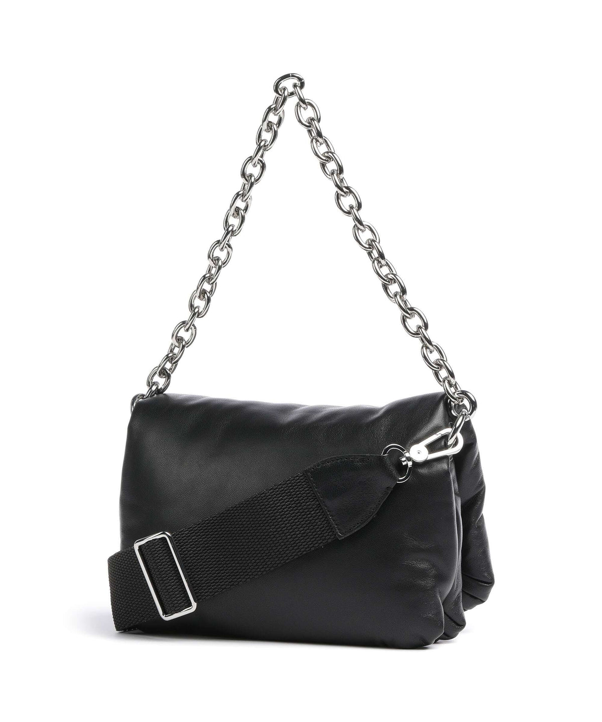 Abro Piuma_Lucido Puffer Shoulder bag black/nickel