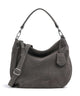 Abro Suede Juna Small Hobo bag grey