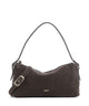 Abro Suede Carina Skuldertaske dark brown