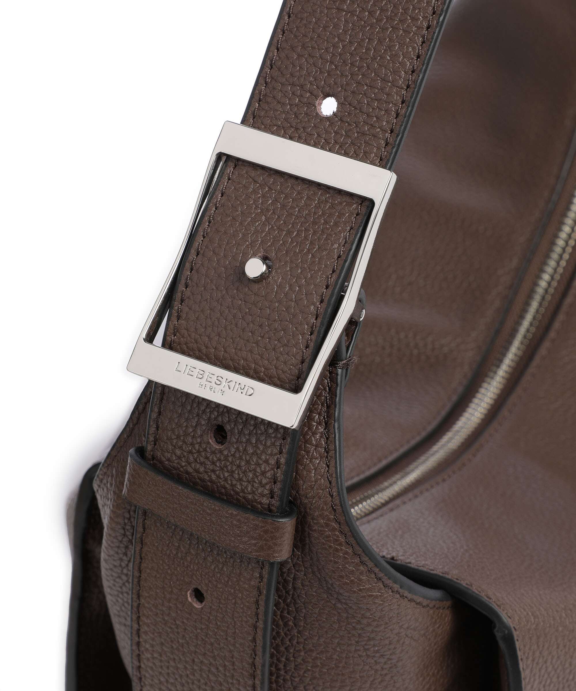 Liebeskind Lou Small Pebble M Hobo bag light truffel