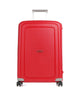 Samsonite S'Cure Kuffert med 4 hjul crimson red