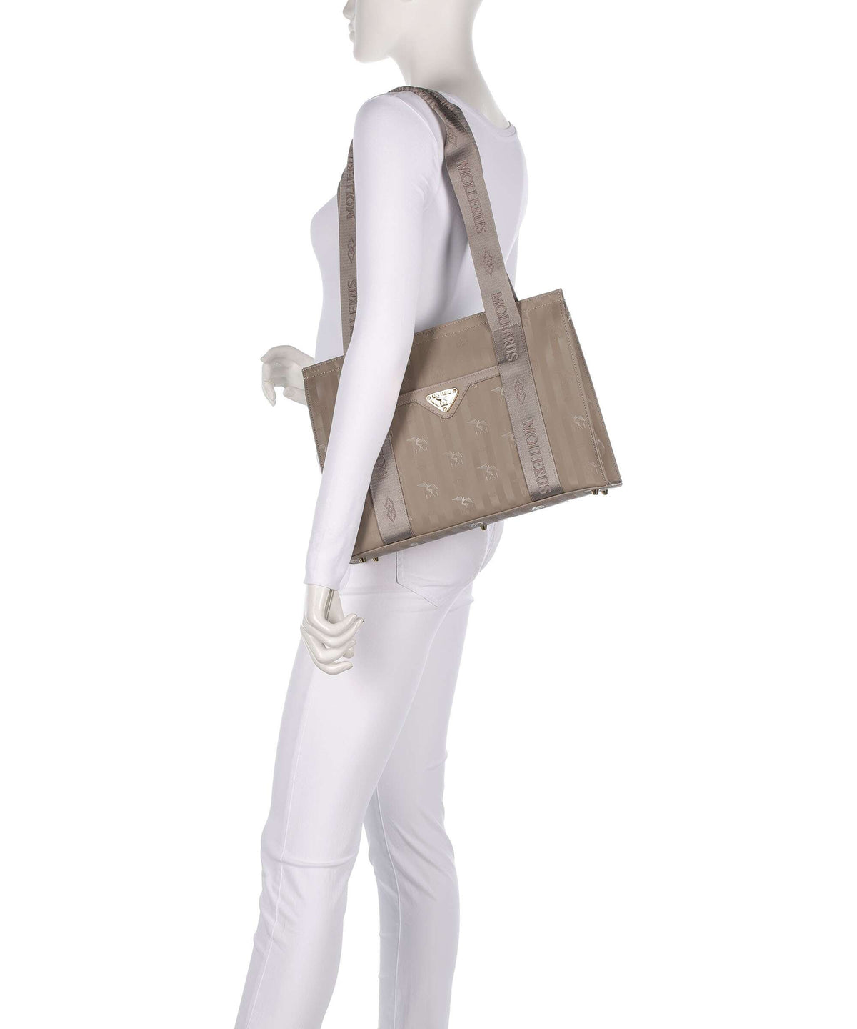 Maison Mollerus Vinerus Berlin Tote bag taupe grau