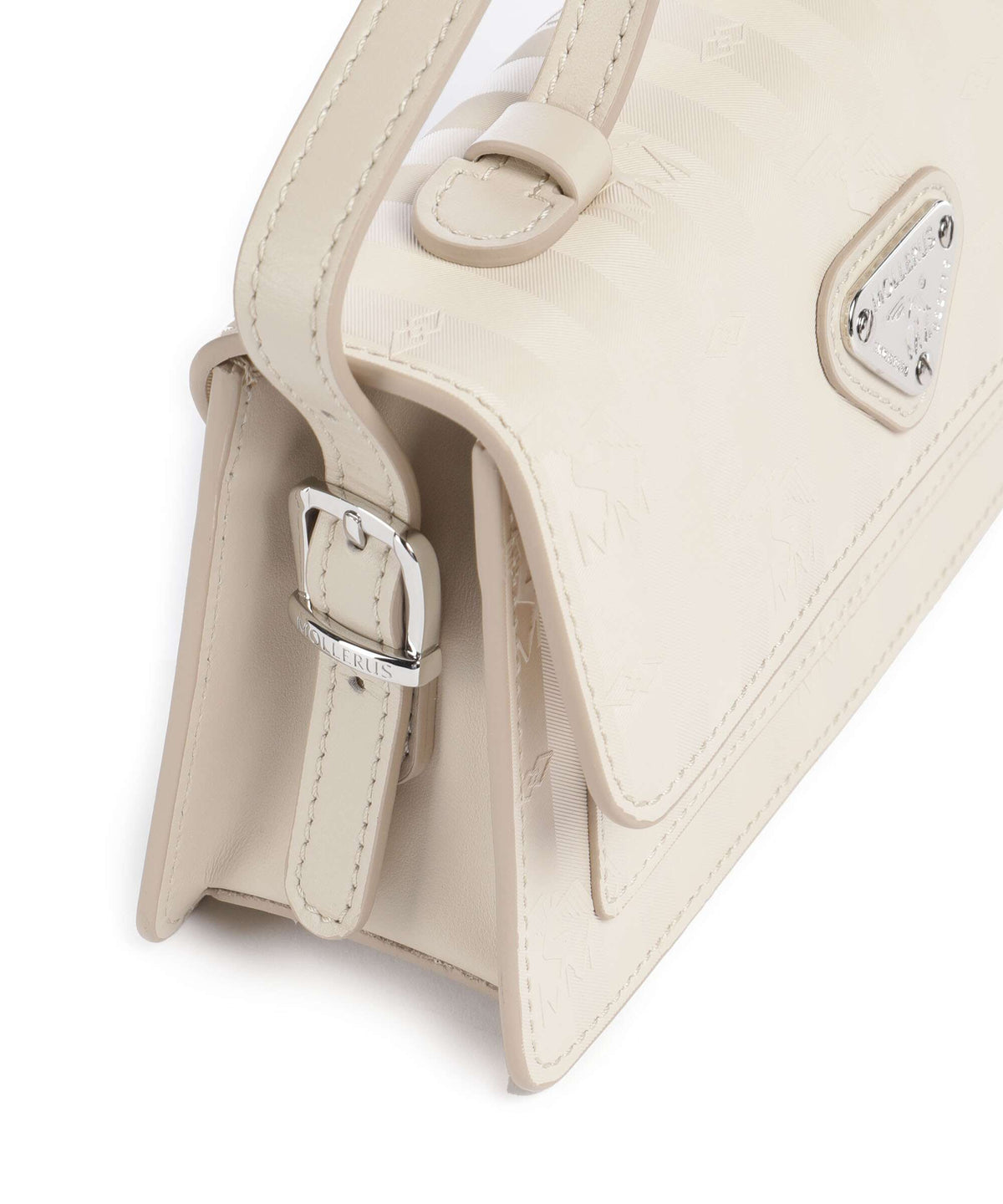 Maison Mollerus Vinerus Egg Crossbody bag pearl weiss