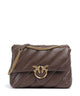 Pinko Love Puff Big Skuldertaske marrone castano/antique gold
