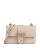 Pinko Love One Mini Crossover taske beige/grigio fumo/antique gold