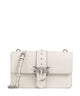 Pinko Love One Classic Crossover taske bianco seta/old silver