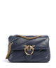 Pinko Love Puff Classic Skuldertaske blu indaco ombroso/antique gold