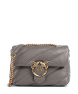 Pinko Love Puff Mini Skuldertaske grigio asfalto/antique gold