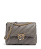 Pinko Love Puff Big Skuldertaske grigio asfalto/antique gold