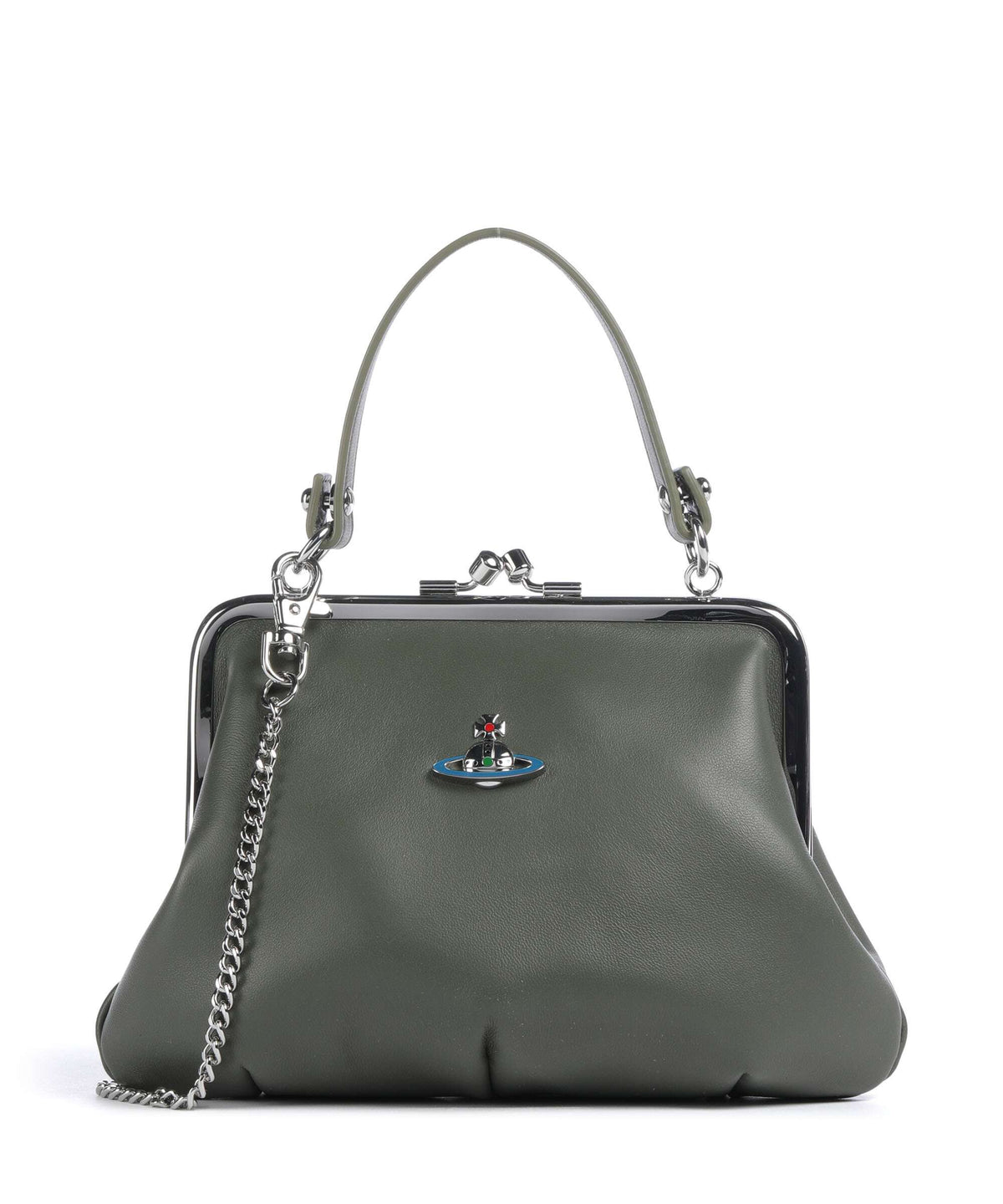 Vivienne Westwood Granny Frame Nappa Crossbody bag green