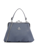 Vivienne Westwood Granny Frame Saffiano Håndtaske denim blue