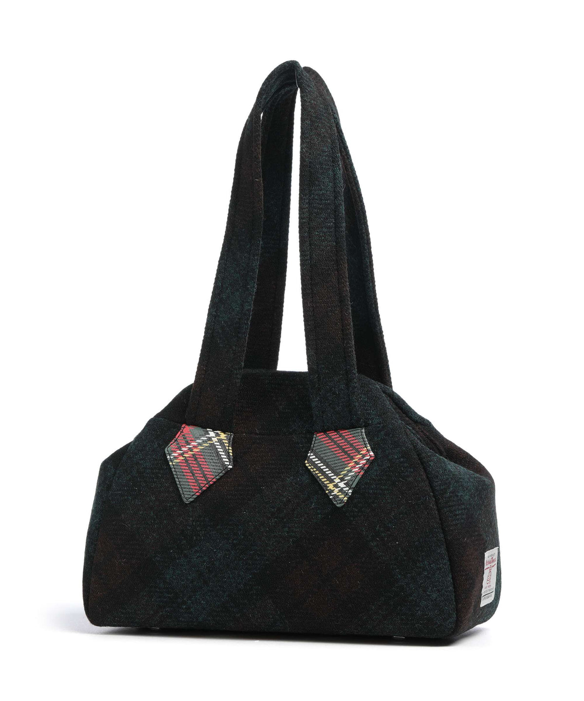 Vivienne Westwood Archive Harris Tweed Check Medium Shoulder bag dark check