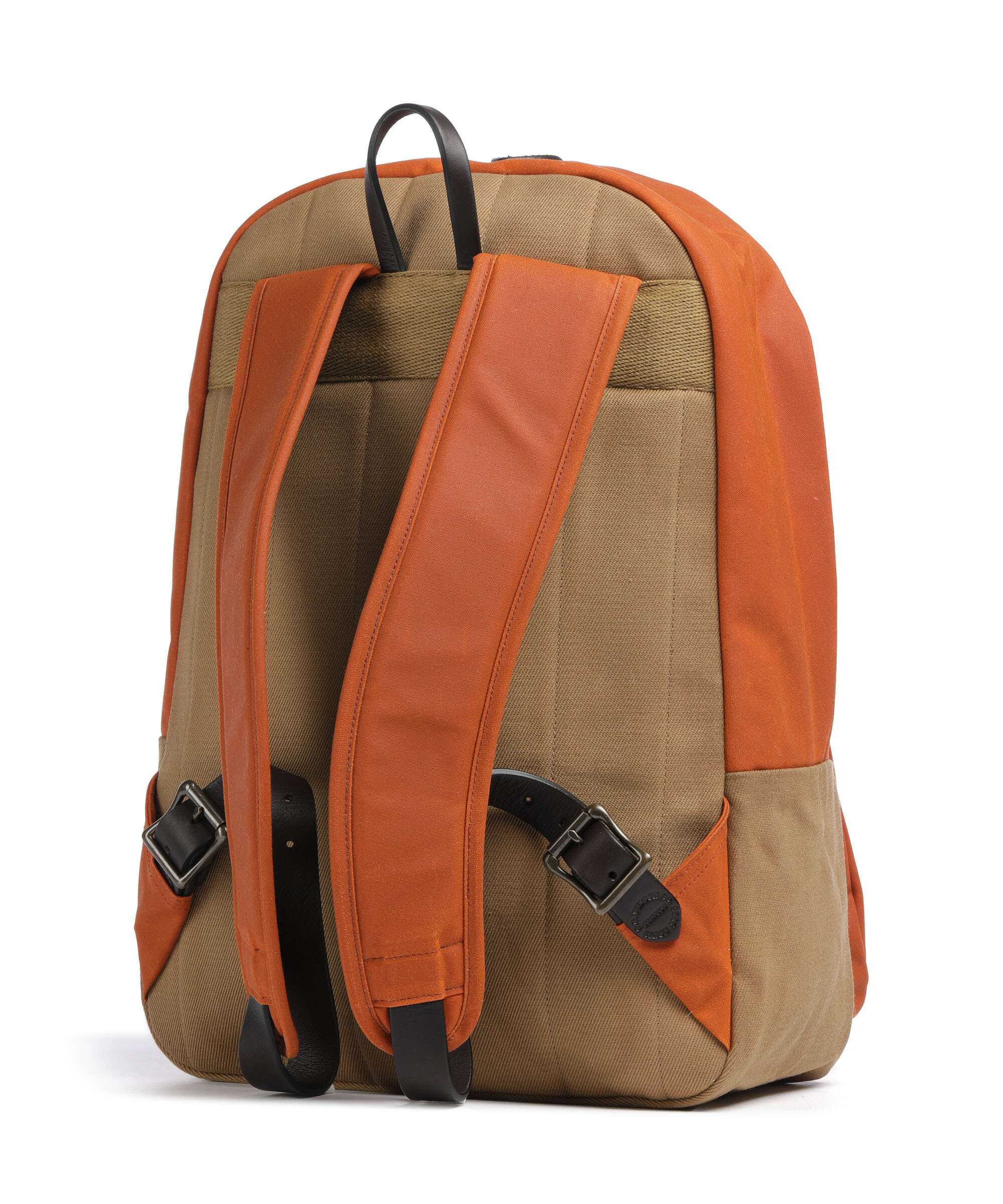 Filson Oil Finish Tin Cloth Journeyman Backpack rust