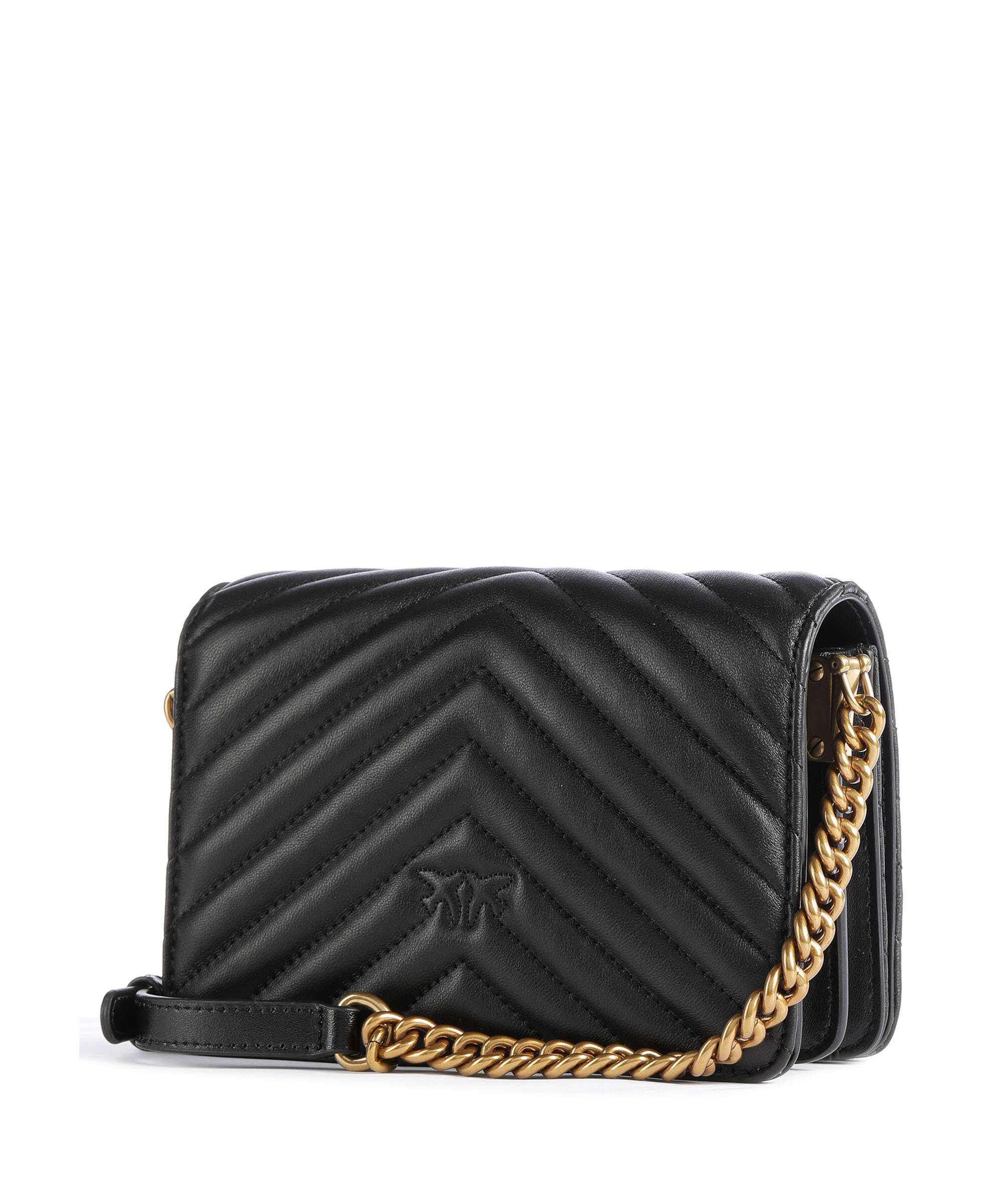 Pinko Love Click Mini Crossbody bag nero/antique gold