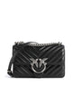 Pinko Love One Mini Skuldertaske nero/old silver