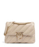 Pinko Love Puff Big Skuldertaske beige/grigio fumo/antique gold