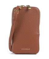 Coccinelle Flor Mobiltaske cognac