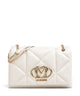 Love Moschino Embossed Q Skuldertaske ivory