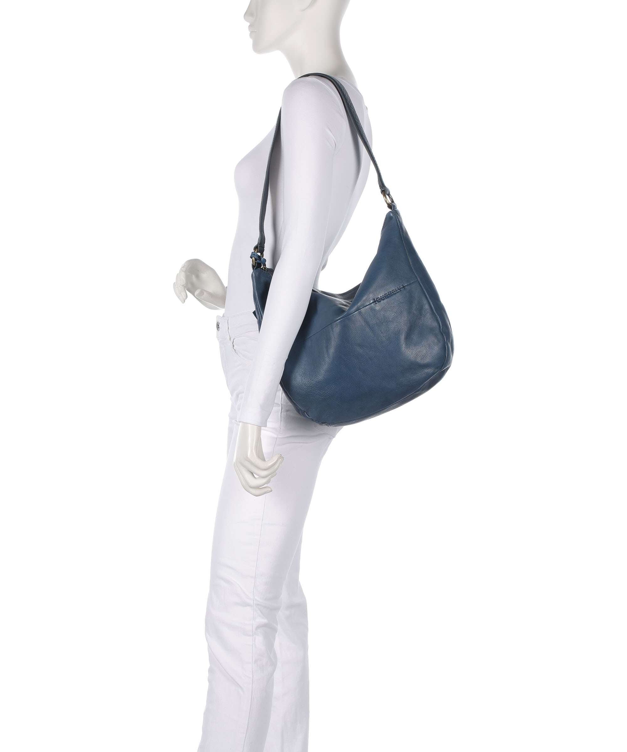 Burkely Natural Norah Hobo bag berry blue