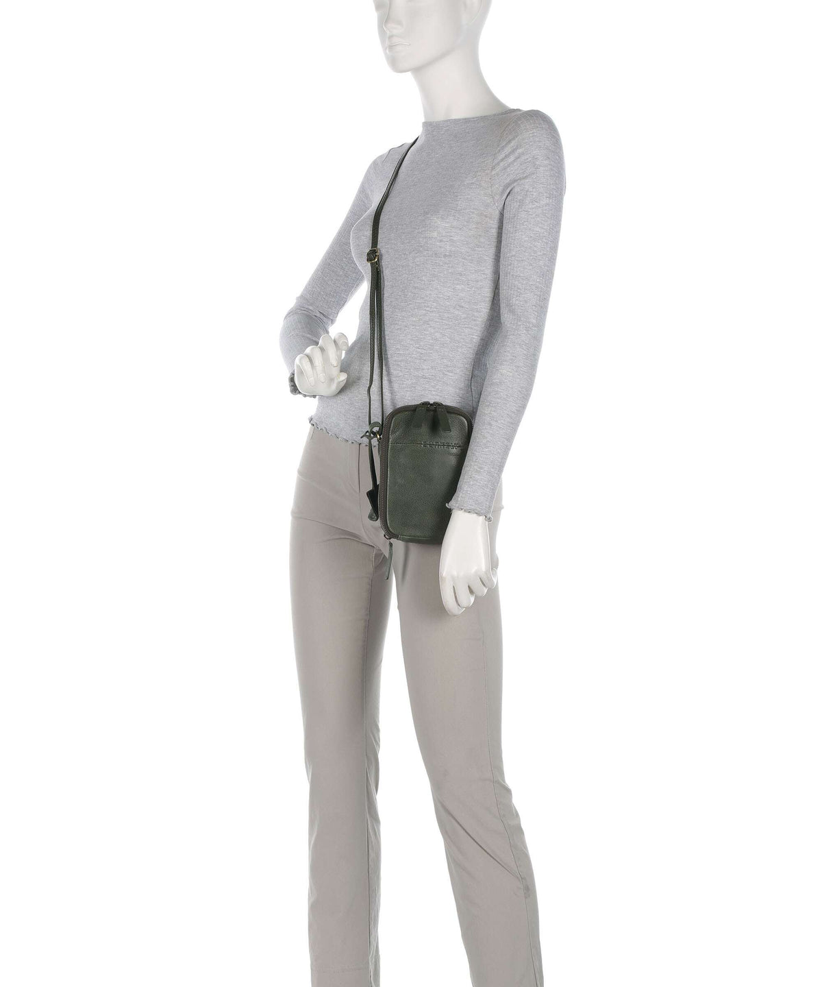 Burkely Natural Norah Phone bag grass green