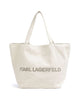 Karl Lagerfeld K/Monogram Shopper taske natural