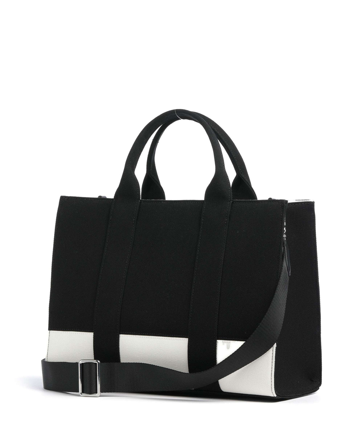 Karl Lagerfeld K/Rue St Guillaume Medium Handbag cannoli cream/black