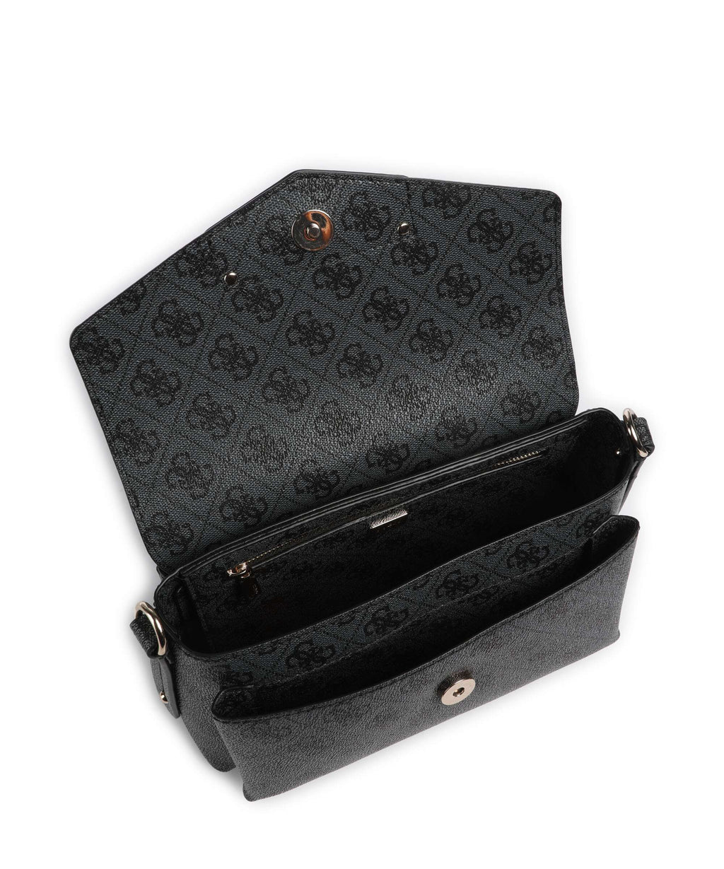 Guess Brenton Eco Shoulder bag coal logo