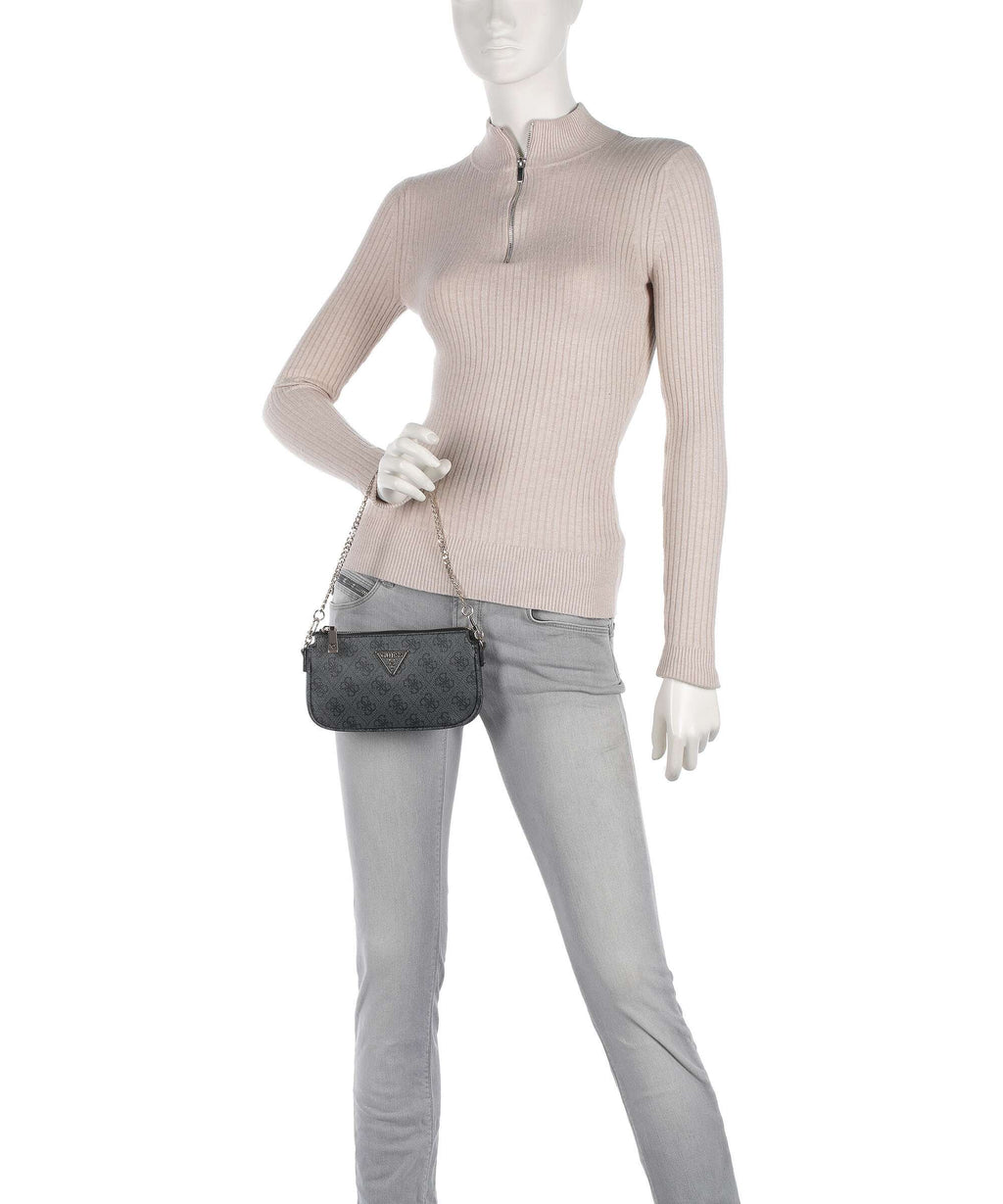 Guess Noelle Shoulder bag coal logo