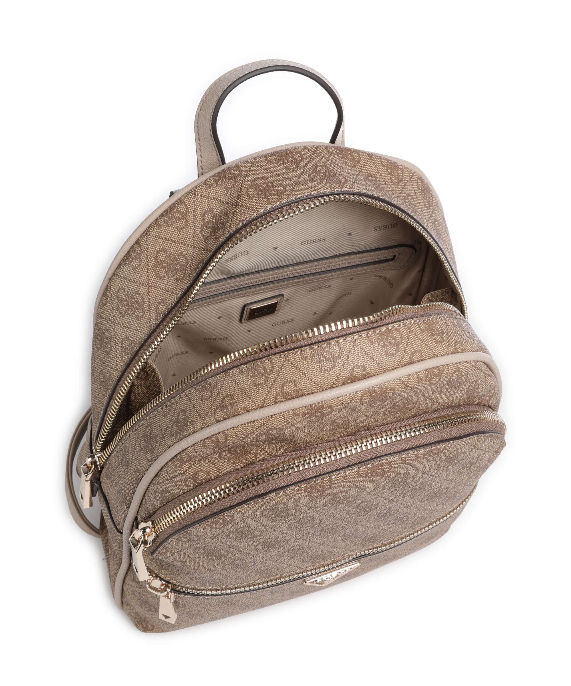 Guess Manhattan Backpack latte logo
