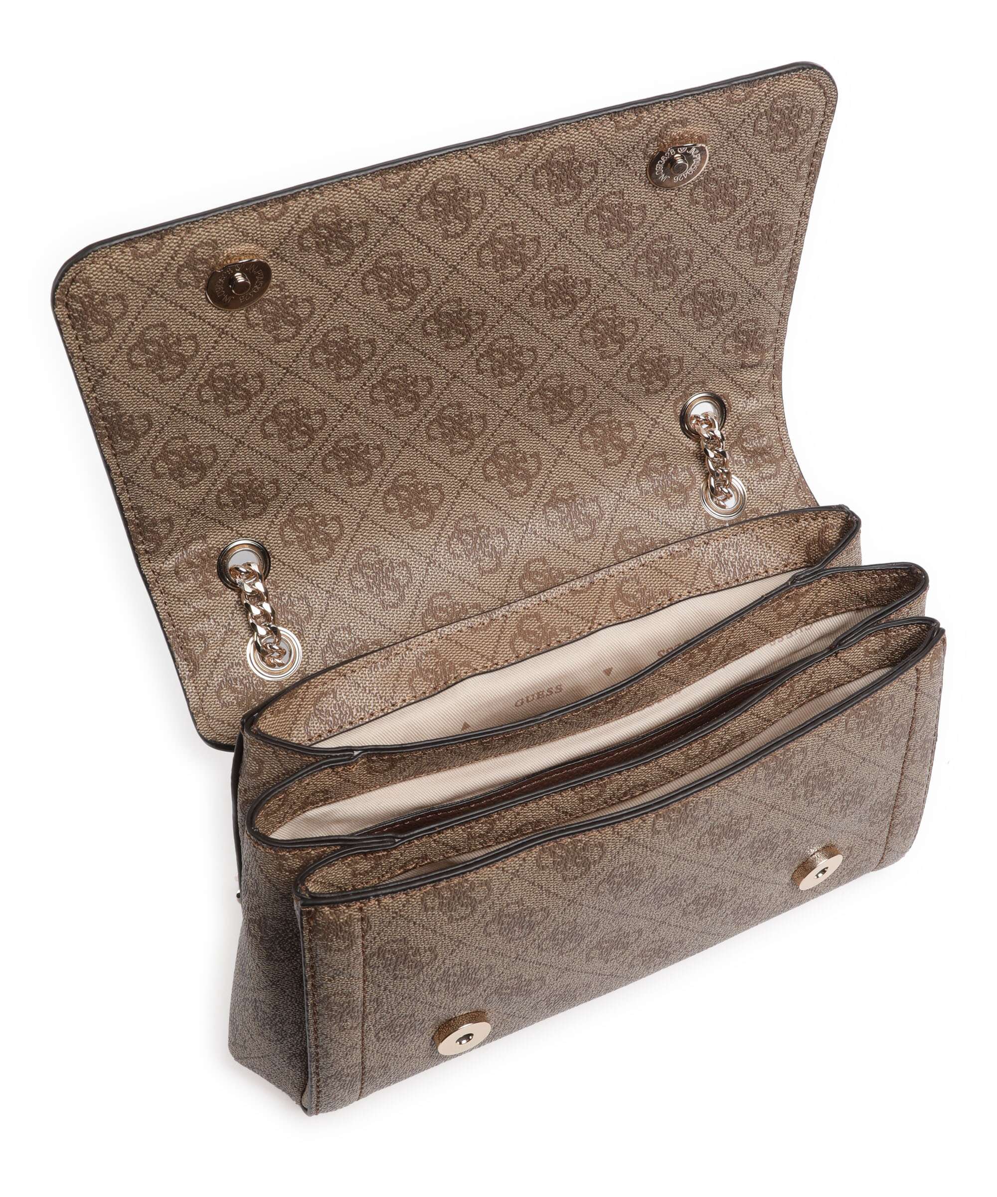 Guess Noelle Shoulder bag latte logo/brown