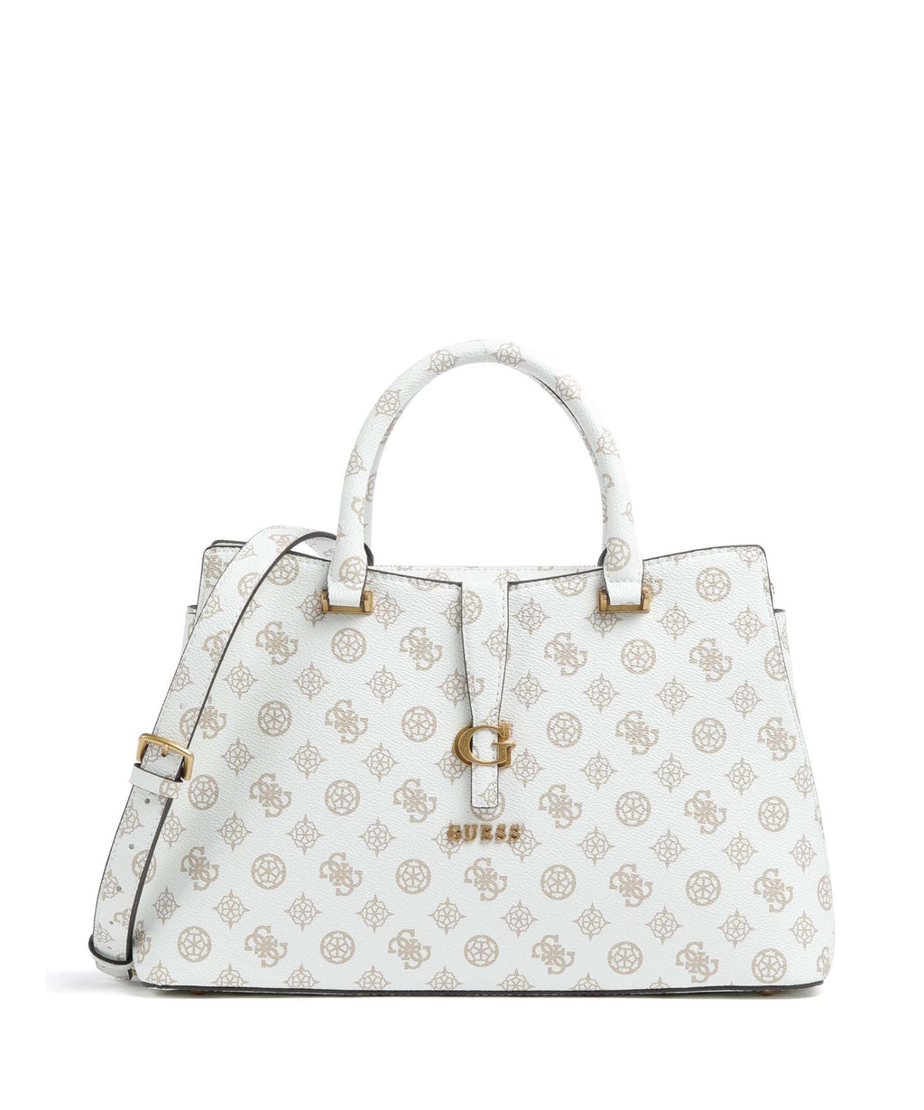Guess Kuba Handbag white logo