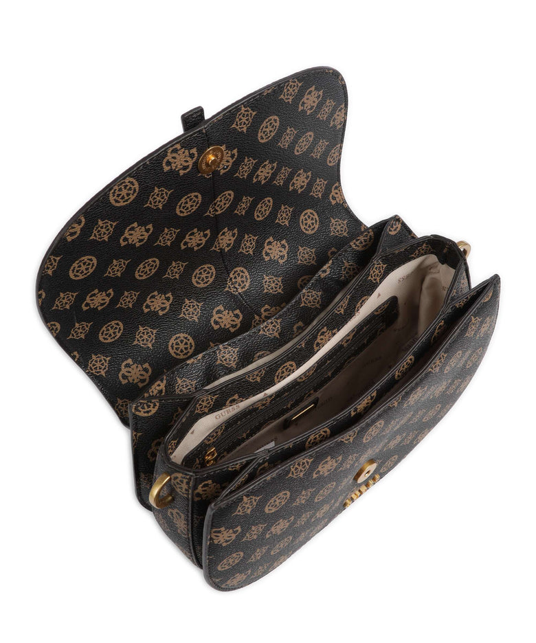 Guess Kuba Shoulder bag mocha logo