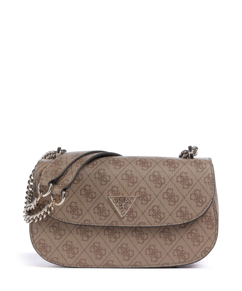 Guess Erica Eco Shoulder bag latte logo