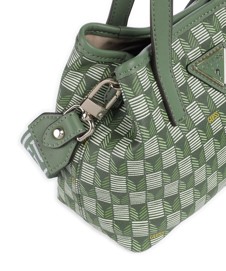 Guess G Wave Mini Handbag green logo