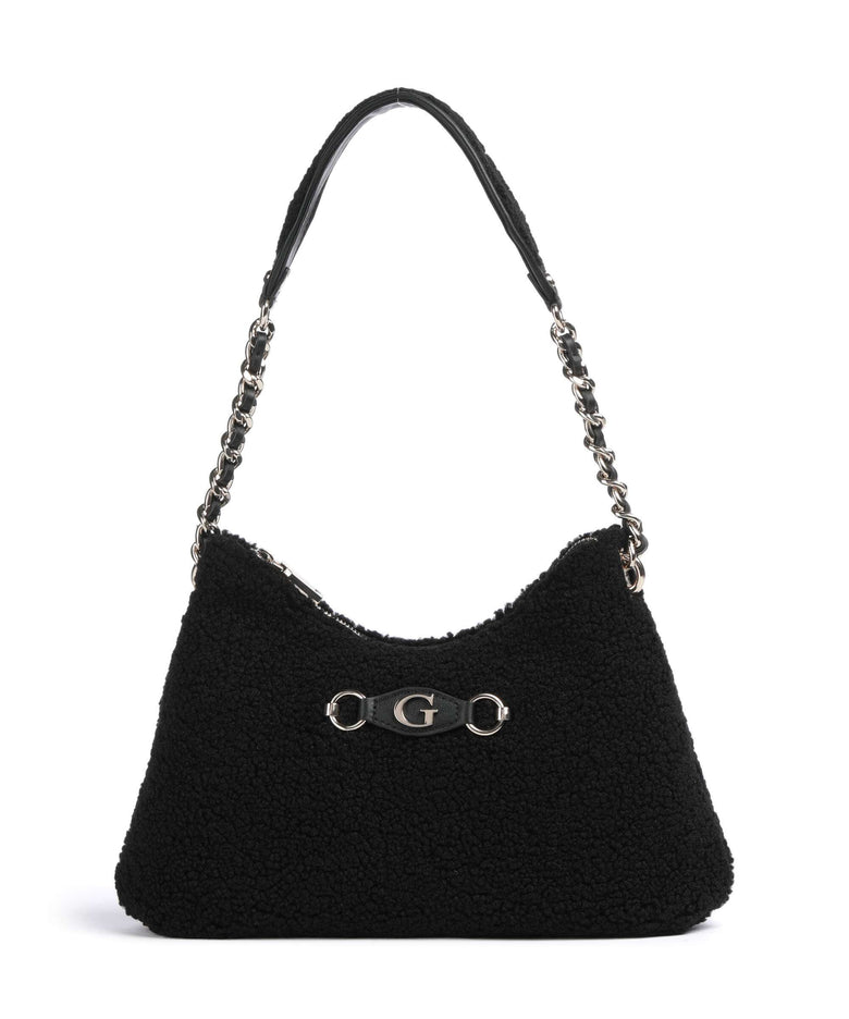 Guess Aslia Shearling Shoulder bag black