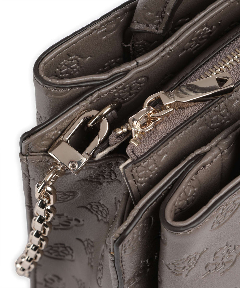 Guess Gerty Peony Handbag dark taupe