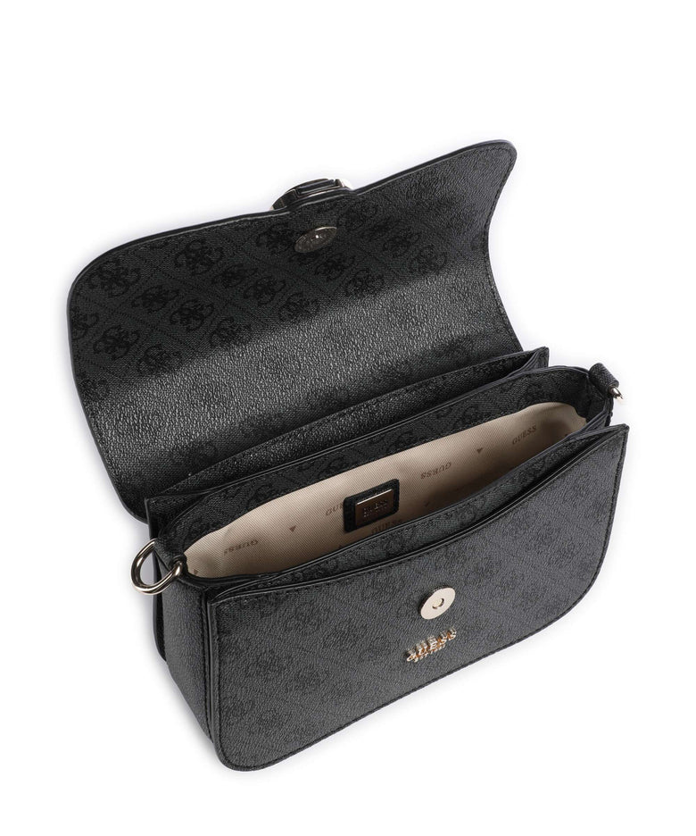 Guess Orlina 4G Logo Crossbody bag coal logo