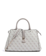 Guess Zamira Håndtaske dark taupe logo