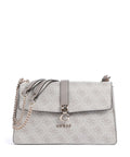 Guess Zamira Shoulder bag dark taupe logo