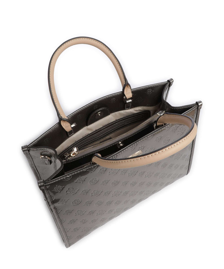 Guess Arnela Handbag pewter logo