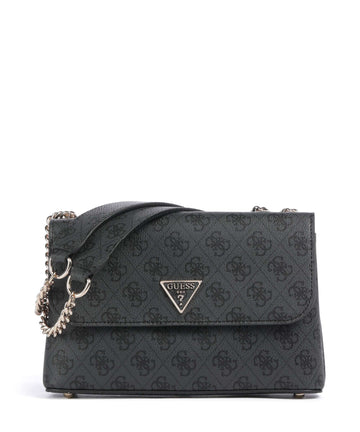 Guess Erica Eco Skuldertaske coal logo