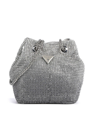Guess Zalina Skuldertaske silver