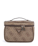Guess Berta 4G Logo Toilettaske latte logo/brown