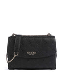 Guess Phoebe Peony Debossed Shoulder bag black logo