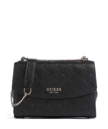 Guess Phoebe Peony Debossed Skuldertaske black logo