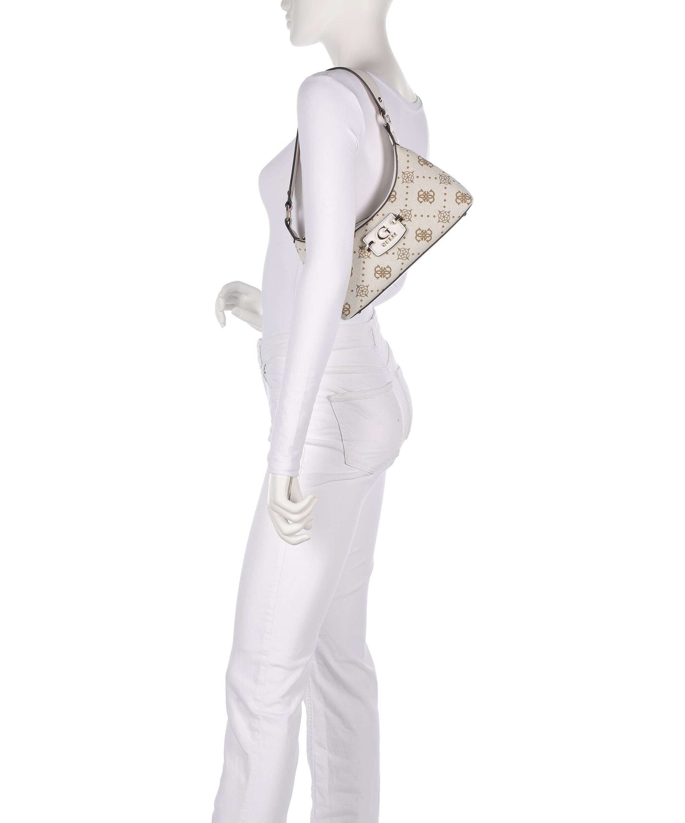 Guess Neda 4G Peony Logo Shoulder bag offwhite logo