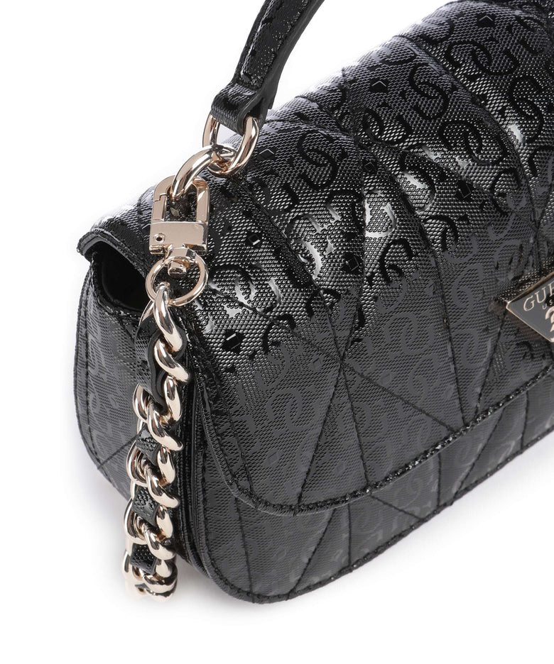 Guess Aldina G-Shine Crossbody bag black